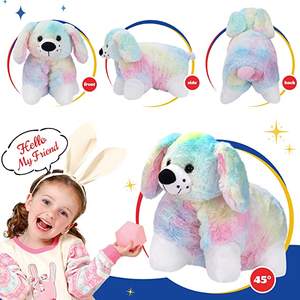 可爱七彩软毛绒独角兽垫睡前娃娃二合一彩虹独角兽毛绒玩具儿童枕头礼品 - Product Image 5