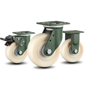 <span class=keywords><strong>6</strong></span> Zoll drehbar fest drehbar weiß verriegelt MC Nylon Industrial 150 Mm Lenkräder - Product Image 1