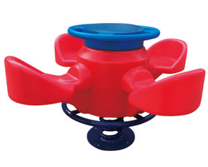 Silla Giratoria Infantil JQL, <span class=keywords><strong>Carrusel</strong></span> para Patio de Juegos al Aire Libre, Construcción de Acero y Plástico, Capacidad de 100-300 kg - Product Image 3