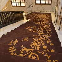 Tapis de couloir élégant fait à la main de bonne qualité pour la maison et l'hôtel, multicolores pour le salon et les escaliers