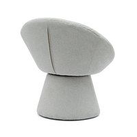 Chaise de salle à manger rotative italienne simple et élégante d'approvisionnement d'usine fauteuil de base ronde chaise de loisirs pour salon hôtel