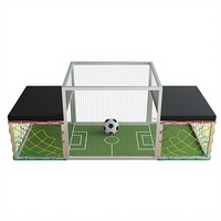 Table de football de table pour deux joueurs avec structure en acier galvanisé – Jeu familial d'intérieur
