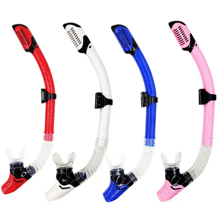 Adult Universal Long Snorkeling Tube Swimming Diving Snorkel Buceo Men Women Full Dry Portable Breathing Snorkel Tube