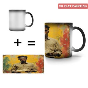 Blank Mug 11oz Frosted Black <b>Ceramic</b> Heat Color Changing Custom Print <b>Cup</b> - Product Image 4