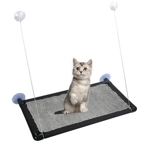 Hamaca colgante para gatos y mascotas, asiento de ventana gris, venta al por mayor - Product Image 1