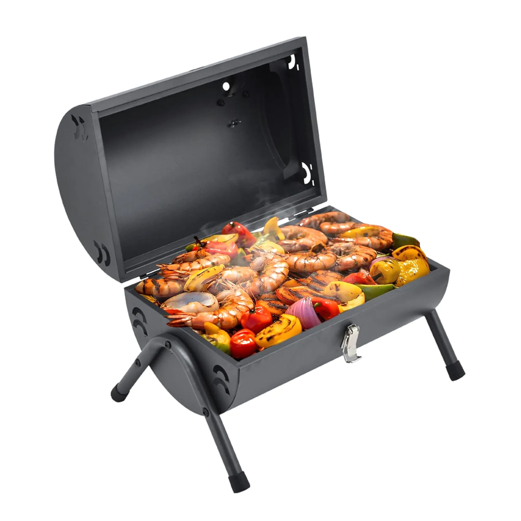 Draagbare Barbecue Houtskoolgrill Kleine Barbecue Grill Voor Picknick