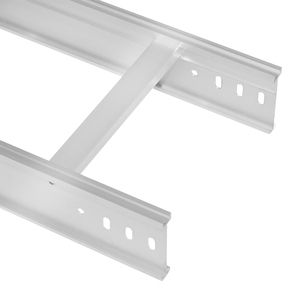 Hợp kim nhôm chiều dài 3m chiều rộng 300mm bên đường sắt chiều cao 100mm thang-loại khay Cáp - Product Image 4