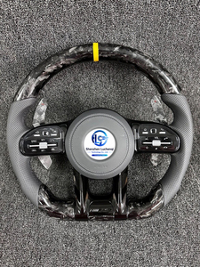 Volant en carbone véritable à 4 branches, poignée de 40 mm compatible Mercedes <span class=keywords><strong>C</strong></span> E G CLA <span class=keywords><strong>AMG</strong></span>, installation facile sans modification - Product Image 5
