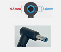 Chargeur d'ordinateur portable OEM d'origine 65W à embout bleu 4,5 mm*3,0 mm, adaptateur secteur CA 19,5 V 3,33 A, prise EU UK US