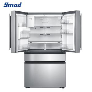 ตู้เย็นแบบประตูฝรั่งเศส Smad พร้อมเครื่องทำน้ำแข็งและตู้กดน้ำ - Product Image 2