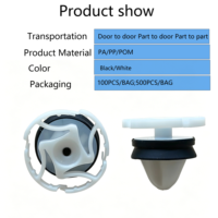 OE 7703077476 Clips de fixation de panneau de porte en plastique de haute qualité, attaches automobiles adaptées aux garnitures intérieures Citroën