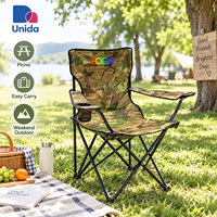 Chaise de camping pliante personnalisable avec logo pour pique-nique en plein air, vente en gros, légère, pliable, pour pêche et activités de plein air
