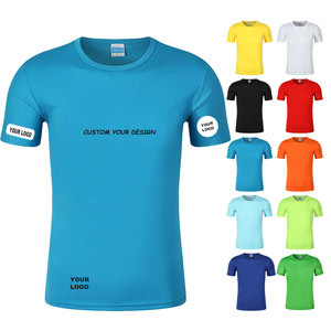 Vente en gros OEM T-shirt décontracté T-shirts unis T-shirt en polyester doux Impression personnalisée Sublimation Logo Unisex Quick Dry Fit Tshirt - Product Image 1