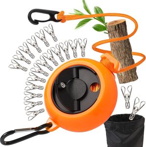 Tendedero extensible <span class=keywords><strong>de</strong></span> 10m, capacidad <span class=keywords><strong>de</strong></span> carga <span class=keywords><strong>de</strong></span> 50 kg, línea <span class=keywords><strong>de</strong></span> lavado portátil, dispositivos <span class=keywords><strong>de</strong></span> Camping y viaje con asa - Product Image 1