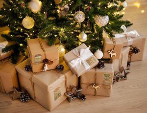 Polypropylene Santa Claus Gift Tag Stickers 2 X 3 Inch Holiday <strong>Labels</strong> <strong>Roll</strong> 100 Rustic Christmas Tags Wrapping Household - Product Image 3