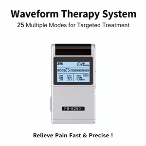 Appareil EMS <span class=keywords><strong>TENS</strong></span> à double canal à intensité réglable, écran LED rétroéclairé, facile à utiliser, rechargeable, grand équipement de physiothérapie - Product Image 6