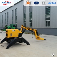 Robot de démolition multifonctionnel sur chenilles télécommandé pour la construction et le sauvetage, avec marteau hydraulique robuste pour la rupture de béton