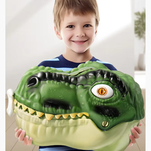 <span class=keywords><strong>Giocattolo</strong></span> Dinosauro per Bambini, Set di Tirannosauro Rex e Triceratopo in Gomma Morbida, Modello Animale Simulato Fatto a Mano - Product Image 4