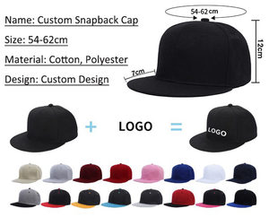 High Quality Custom Embroidered Logo Bulk Cotton Flat Brim Snapback Cap Sports Hip Hop Snaps Hat 6 Panel Custom Snapback Cap - Product Image 3