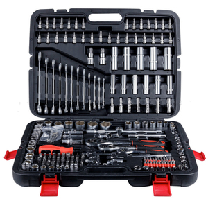 Hot Bán 215 Cái Đa Chức Năng Kết Hợp Cờ Lê Spanner Ổ Cắm Kit Xe Sửa Chữa Tool <span class=keywords><strong>Set</strong></span> Box Cơ Khí - Product Image 1