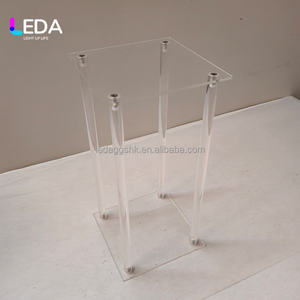 Base de Metal Transparente Clásica de Alta Calidad LEDA, Centro de Mesa, Soporte para Flores para Decoración de Bodas y Fiestas - Product Image 6