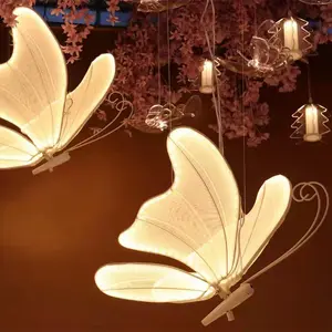 LT230272-9 Wholesale LED giant lighting butterfly wedding hanging butterfly for sale