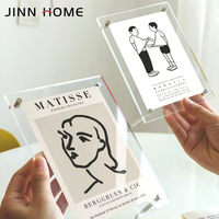 Cadre photo en acrylique transparent de haute qualité personnalisable pour la décoration de la maison