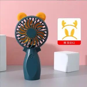 Mini ventilatore elettrico portatile in stile cartone animato come regalo