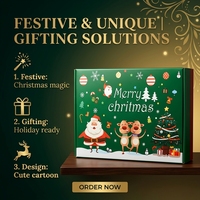 Boîte en papier de luxe pour bonbons, biscuits et friandises de fêtes, emballage personnalisé pour boîte cadeau de Noël
