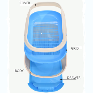 Toilette pour chat écologique de haute qualité <span class=keywords><strong>Double</strong></span> couches Litière pour chat et accessoires - Product Image 1