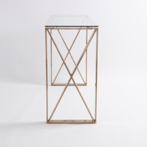 Su misura cerimonia nuziale in oro rosa a specchio console console da tavolo set salone corridoio moderno - Product Image 3