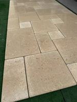 Pavés carrés en pierre naturelle PerfectStone, taille personnalisée 30x30, pour la décoration de sols extérieurs