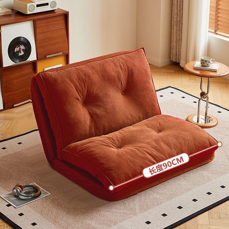 90 cm orange-rouge [Convient pour s'asseoir, dormir ou s'allonger]