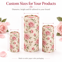 Emballage personnalisé en tube de papier écologique pour cosmétiques, boîtes en carton de luxe avec logo pour rouge à lèvres, parfum, soins de la peau, cadeaux de beauté, MOQ 500