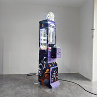 Mini machine à griffes à monnayeur pour peluches, bonbons et jeux vidéo, pour salles de jeux, en espagnol et japonais