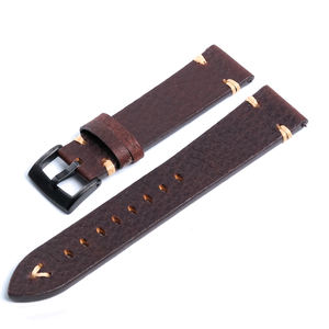 Bracelets de montre en cuir vintage 20mm 22mm <span class=keywords><strong>Bracelet</strong></span> <span class=keywords><strong>pour</strong></span> hommes <span class=keywords><strong>pour</strong></span> Samsung <span class=keywords><strong>Galaxy</strong></span> <span class=keywords><strong>Active</strong></span> <span class=keywords><strong>2</strong></span> Bracelets de montre en cuir de vache Ceinture - Product Image 4