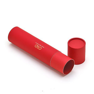 Bijoux personnalisés collier stylo parfum rouge à lèvres huile essentielle petit long emballage cylindrique boîte de papier ronde tube de papier - Product Image 1