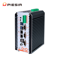 Mini PC Industrial de Computación en Borde AI IoT, Intel Core Ultra 5 225U 125U Ultra 7 255U 155U, 2 LAN, 6 COM, X86, Sin Ventilador, PC Integrado