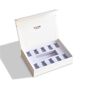 Boîte cadeau personnalisée de luxe pour flacons d'ampoules, poudre d'<span class=keywords><strong>essence</strong></span>, flacon en verre, boîte à tiroir, boîte en carton, emballage avec aimant - Product Image 1