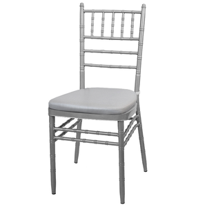 Silla de Comedor Moderna de Acero Inoxidable con Tapicería de Cuero, Portátil, Resistente, para Hotel, Salón de Banquetes, Hogar, con <span class=keywords><strong>Siete</strong></span> Platos Exteriores - Product Image 2