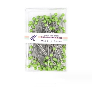 Vente en gros 100 pièces/boîte Boîte <span class=keywords><strong>de</strong></span> 4x45mm <span class=keywords><strong>Épingle</strong></span>s <span class=keywords><strong>à</strong></span> <span class=keywords><strong>tête</strong></span> ronde en perle <span class=keywords><strong>de</strong></span> couleur pour couture, <span class=keywords><strong>épingle</strong></span>s <span class=keywords><strong>à</strong></span> <span class=keywords><strong>tête</strong></span> en <span class=keywords><strong>verre</strong></span> droites - Product Image 5