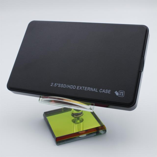 SHUOLE 2.5 Inch HDD SSD SATA Enclosure USB3.0 SSD Case Tool-Free 5Gbps Plastic Box