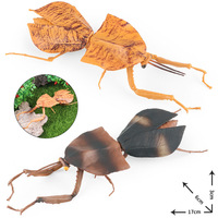 Modèle de jouet d'insecte arthropode simulé pour enfants yxs, grande mantisse, insecte à lames, pièce d'exposition cognitive feuille d'orchidée morte