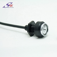 Lecteur de sonde iButton STM TMR-IRON-PLH à un fil avec LED et couvercle étanche noir, garantie de 3 mois pour le contrôle d'accès intérieur
