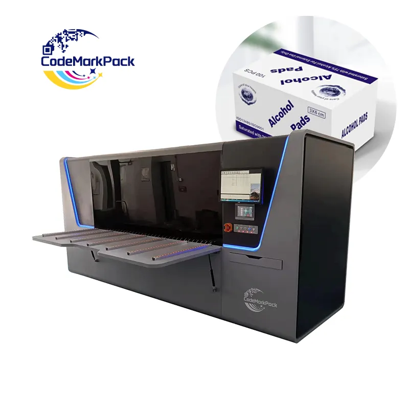 Hoge Snelheid Één Pass Digitale Inkjetprinter Plastiek/Karton/Maaltijddoos/Acryl/Hout/Telefoongeval Voor Document Verstrekt 220V Automatisch