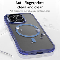 Vente en gros de coques magnétiques de luxe antichoc pour téléphones portables avec panneau arrière mat compatible avec iPhone 16 15 14 13 12 11 Pro