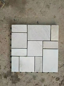 Nhà Sản Xuất Mẫu Đá Thật Tự Nhiên Sân Ngoài Trời Đế Nhựa Lồng Vào Nhau Sàn Lát Sàn Đá Cẩm Thạch Tự Làm - Product Image 4