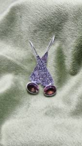 Pendientes Elegantes y Étnicos Hechos a Mano en Plata de Ley 925 con Piedra Preciosa de Ametrina, Joyería Curativa, Regalo Hecho a Mano para Ella - Product Image 4