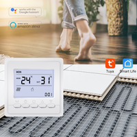 Thermostat de chauffage électrique réglable pour thermostat de chauffage électrique au sol avec bouton de contrôle Thermostat de pièce électrique
