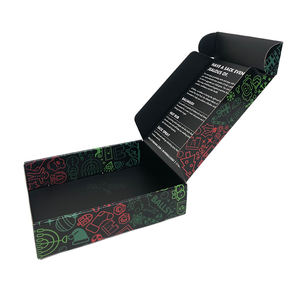 Caja de correo de envío de joyería negra Laminación mate E-Flute Cartón corrugado Mailer Suscripción Embalaje de papel para artículos de lujo - Product Image 6